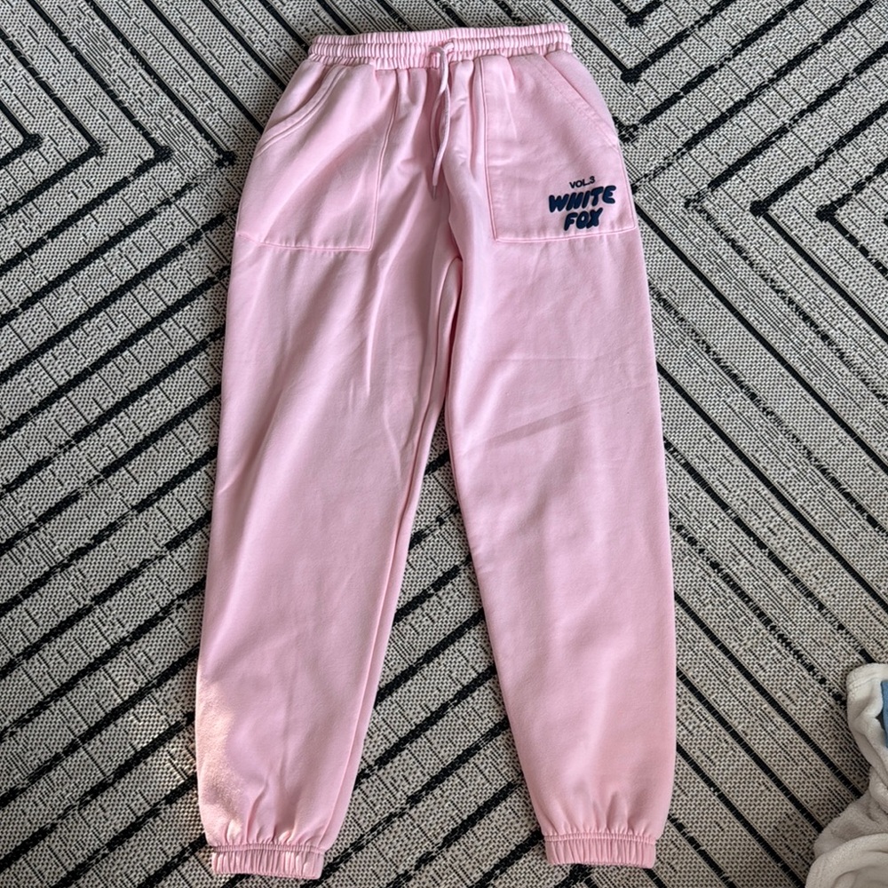 White Fox Boutique Light Pink Sweatpants
